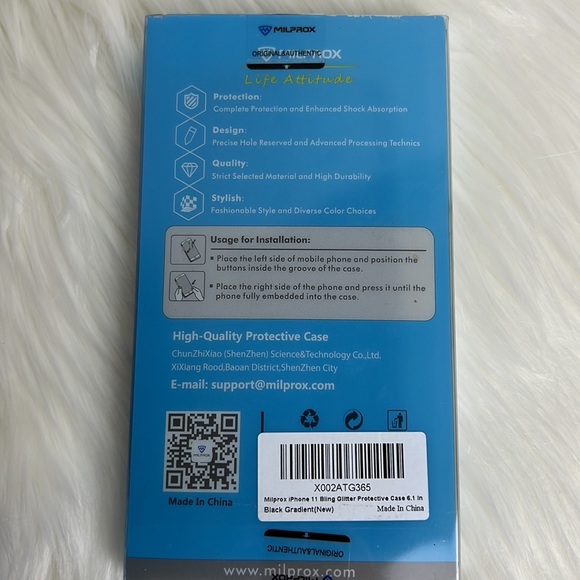 NWT iPhone 11 Bling Glitter Protective Case 6.1” Black Gradient - Picture 8 of 8